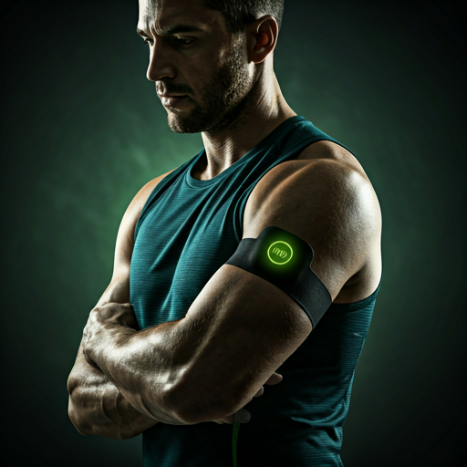 Sportoló CGM szenzorral a karján, teljesítmény-optimalizálás