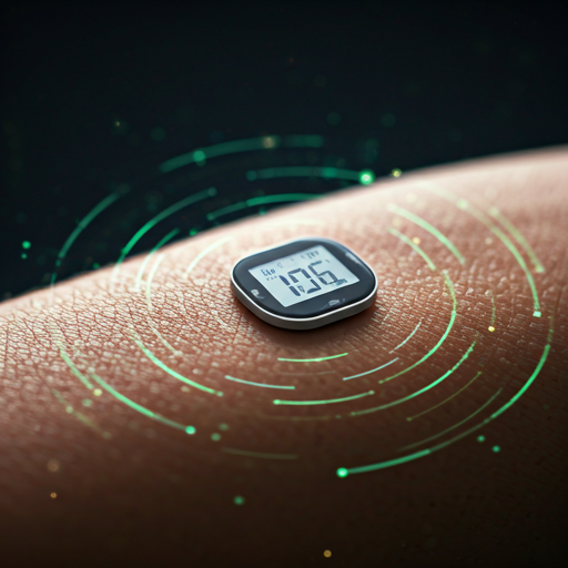 Futó CGM szenzorral a karján